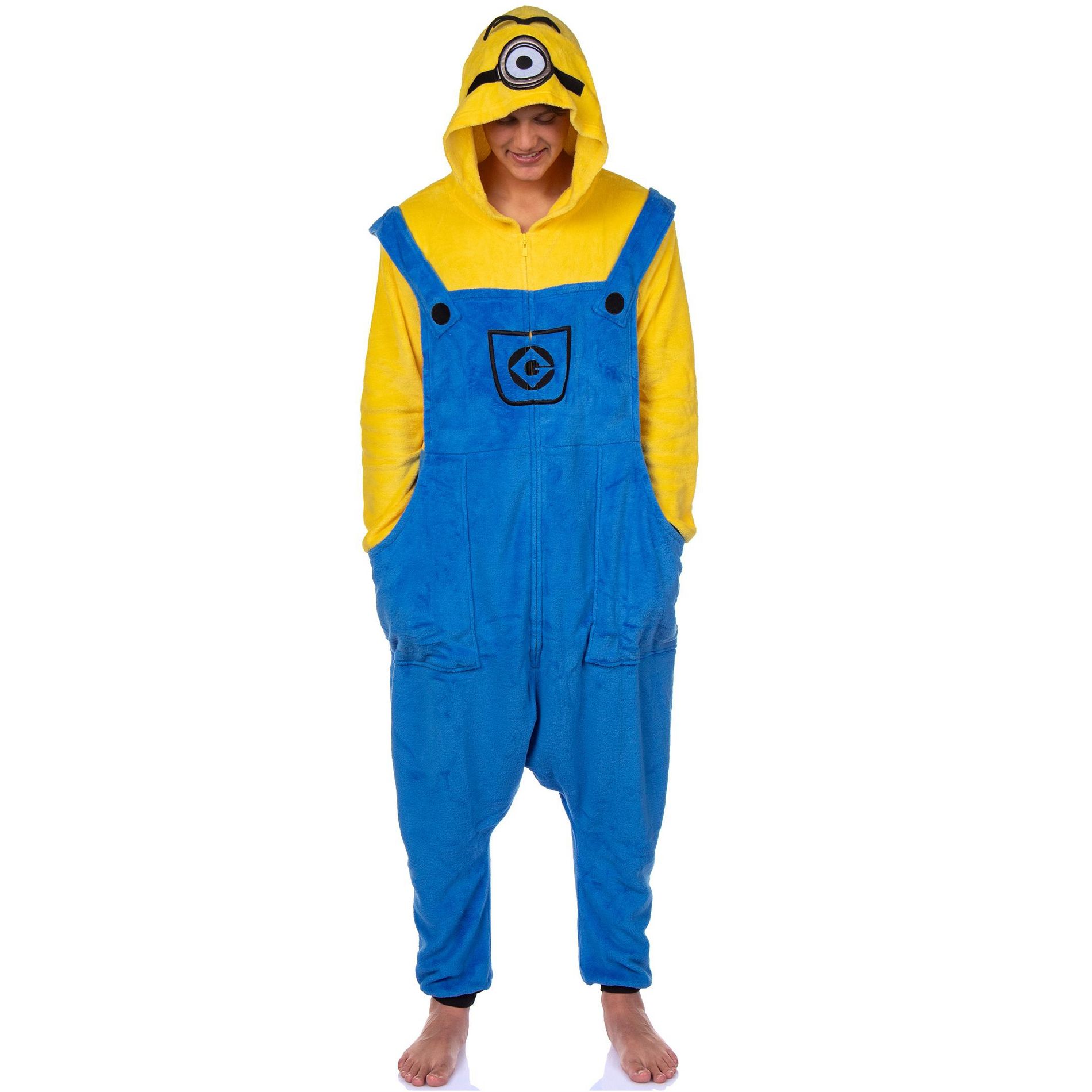 Minions Union Suit Character Design Adult Kigurumi Costume Pajamas