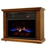 Comfort Glow Mobile Quartz Electric Fireplace with Real Flame Technology - 2 of 4