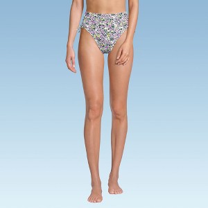 Lands' End Women's Chlorine Resistant Adjustable High Waisted Bikini Swim Bottoms - 1 of 4