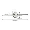 LLHZSY Minimalist Linear LED Vanity Light Dimmable Metal Wall Sconce - 23 1/2 inches - Nickel/6000K Cool White Light - 4 of 4
