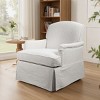 Art Leon Traditional Fabric Upholstered Swivel Accent Chair, Armchair with Wood Frame - 3 of 4