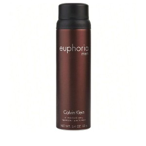 Euphoria Men By Calvin Klein Men Pepper, Ginger, Cedar, Sage, Black Basil, Suede, Brazilian Redwood, Patchouli Amber Body Spray 5.4 Oz - 1 of 1