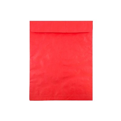 JAM Paper 11.5 x 14.5 Tyvek Tear-Proof Open End Catalog Envelopes Red 10/Pack V021388B