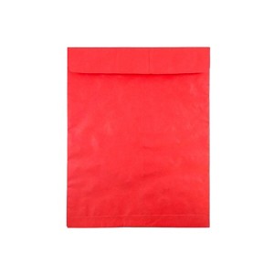 JAM Paper 11.5 x 14.5 Tyvek Tear-Proof Open End Catalog Envelopes Red 10/Pack V021388B - 1 of 2