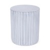 GDFStudio Abney Outdoor Lightweight Concrete Side Table, Gray Blue - 4 of 4