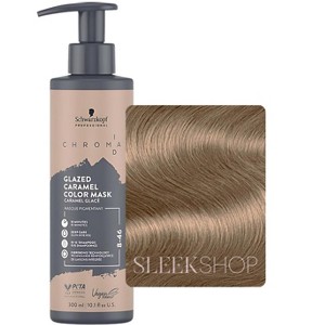 Schwarzkopf Professional Chroma ID Color Mask (10.1 oz / 300 mL) - 8-46 Glazed Caramel - Semi Permanent Hair Mask Dye - 1 of 3