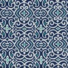 New Damask 2pc Outdoor/Indoor Throw Pillows Marine Blue - Pillow Perfect - 2 of 4