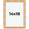 PosterPalooza | Minimalist Shadow Box Brown Picture Frame - UV Acrylic, Backing, Hanging Hardware - 2 of 4