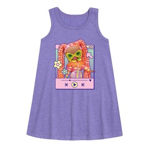 Girls' - LOL Surprise! - Play Dazzle Music Graphic Sleeveless Aline Dress - 1 of 3