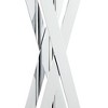 Possini Euro Design Proxima 28" Tall X-Shaped Modern Table Lamps Set of 2 Silver Chrome Finish Metal White Shade Living Room Bedroom Bedside - 4 of 4