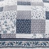Collections Etc Palmer Floral Patchwork Quilted Bedspread - 3 of 3