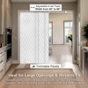 86"x96" Chicology Light Filtering Panel Track Diamond Blind White - 2 of 4