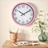 REGALWOVEN Modern Plastic Silent Non Ticking Wall Clock 8 x 8 x 1.6 Inches - 2 of 4