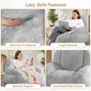 Giant Bean Bag Chair, Faux Fur Stuffed Bean Bag Couch with Filler, Bean Bag Chair for Adults, Big Lazy Sofa Floor Sofa with Handle - 4 of 4