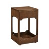 Sapphtopaz Farmhouse Coffee Table Modern Center Table with Storage Sliding Door and Solid Wood Legs Dining Table for Living Room - 2 of 4