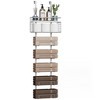 MOEPISY Towel Racks for Bathroom Over The Door Towel Racks Towel Storage Organizer with Metal Shelf - 2 of 4
