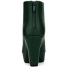 BLISSFUL STEP Women's Peep Toe Platform Back Zip Chunky Heel Ankle Boots - 3 of 4