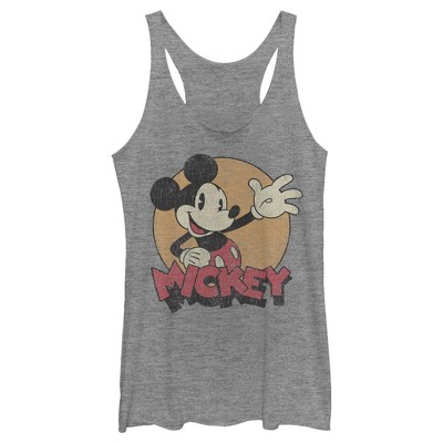 Women's Mickey & Friends 90s Sunglasses Mickey Racerback Tank Top - Pink  Heather - X Small : Target