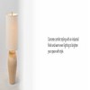 Globe Electric 17" Soft Beige Ceramic Table Lamp with White Linen Shade: ETL Listed, Modern Decor, Bedroom Nightstand Lamp - 4 of 4