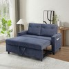 NicBex Convertible Sleeper Chair,3-in-1 Folding Sofa Bed,Modern Couches with  3 USB port and 2 Side Pockets for Living Room,Blue/Brown/Gray/Beige - 4 of 4
