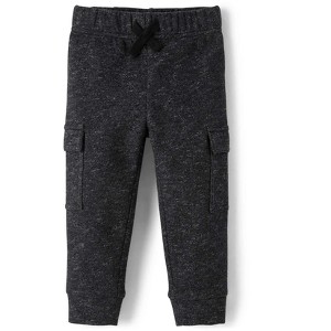 The Children's Place Toddler Boys Active Marled Fleece Cargo Jogger Pants - 1 of 3