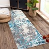Washable Rug Modern Abstract Non Slip Rug Foldable Stain Resistant Low Pile Watercolor Design Indoor Carpet for Bedroom Living Room Nursery - 2 of 4