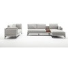 5-Seat Minimalist Cloud Couch and Loveseat Set U Shaped Sectional Sofa for Living Room Linen - Morden Fort - 2 of 4