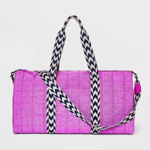 Pink and Green Weekender Bag, AKA Overnight Weekender Bag, 1908 Pretty Girl  Tote Bag, Aka Sorority Women's Gift, Aka Boule Bag 