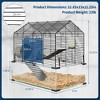 Jojoka Pet Hamster Cage with Water Bottle, Ramps, Food Dish, Silent Wheel, Portable Acrylic Habitat for Mice, Gerbils, Guinea Pigs - 2 of 4