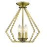 Livex Lighting Prism 3 - Light Chandelier in  Antique Brass - 2 of 4