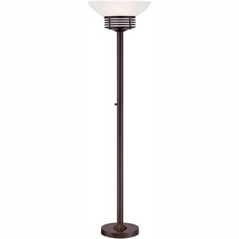 Possini Euro Design Modern Retro, Glass Bowl Floor Lamp Shades