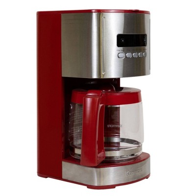 Frigidaire Stainless Steel Single Cup Coffeemaker with Mug ,Red