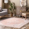 Nuloom Tracie Pet Friendly Machine Washable Floral Medallion Area Rug - 2 of 4