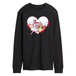 Men's - Wizard of Oz - Dorthy And Toto Heart Long Sleeve Graphic T-Shirt - 1 of 4