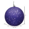 Vickerman Purple Ball Ornament - 2 of 4