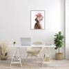 Stupell Industries AA Woman Pink Floral Crown Abstract Portrait Black Framed Giclee Art - 2 of 4