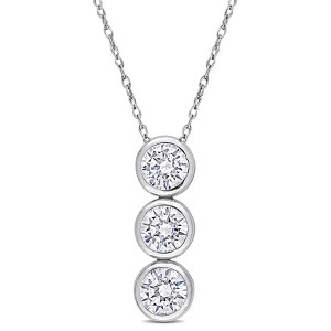 EVERLY JEWELRY | Sterling Silver 2 1/3 CT TGW Cubic Zirconia Pendant With Chain Fashion - 1 of 4