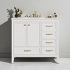 36" Bathroom Vanity with Sink,Bathroom Cabinet,Ceramic Basin with 8" Faucet Holes,Multi-Tier Storage Drawers,Freestanding Vanity - 4 of 4