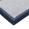 Contemporary Style Cotton Tufted Indoor Bath Rug, Color-Block Design Heavyweight Fabric Bath Rug for Year Round Use - 4 of 4