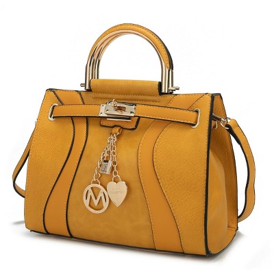MKF Collection Cassia Medium Vegan Leather Satchel Bag by Mia K