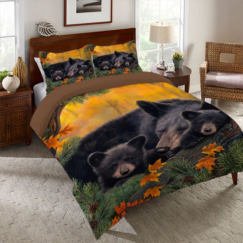 Warm Cozy Bear King Comforter Set, 1 of 2