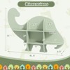 Infans 2-Tier Floating Dinosaur Kids Bookshelf Wall-Mounted Nursery Book Shelf - 2 of 4