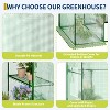 57x57x76" Outdoor Heavy Duty Walk-in Greenhouse with Durable PE Cover, 4 Tiers 12-Shelf Portable Plant House & Shelf Clips - 4 of 4