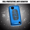 Unique Bargains Silicone Smart Key Fob Cover for Peugeot 207 307 308 407 3008 - 4 of 4