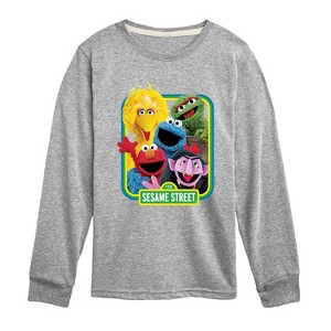 Boys' - Sesame Street - Photo Group-Toddler and Youth Long Sleeve T-Shirt Long Sleeve Graphic T-Shirt - 1 of 3
