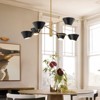 Rennnsan Orlena 46"W 6-Light Tiered Classic Dimmable Chandelier in White - 2 of 4