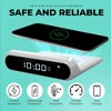 CHARGEWORX 2-in-1 Wireless Charge Alarm Clock - 3 of 4