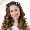 Unique Bargains Women's Polka Dots Wide Bow Headbands - 3 of 4