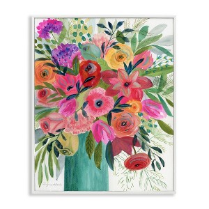 Stupell Industries Bold Red & Pink Mixed Bouquet Framed Giclee Art - 1 of 4
