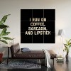 EnvyArt Run Coffee Sarcasm Lipstick Wood Wall Mural - Society6 - 2 of 2